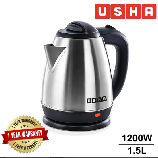 USHA Stainless Steel Electric Kettle 1.5L