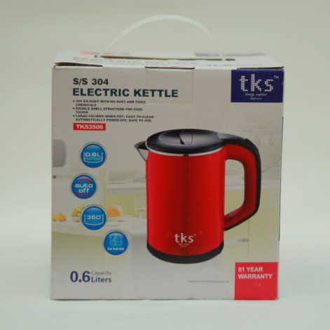 TKS 0.6ML Electric Kettle Red - TKS-3506TKS-R