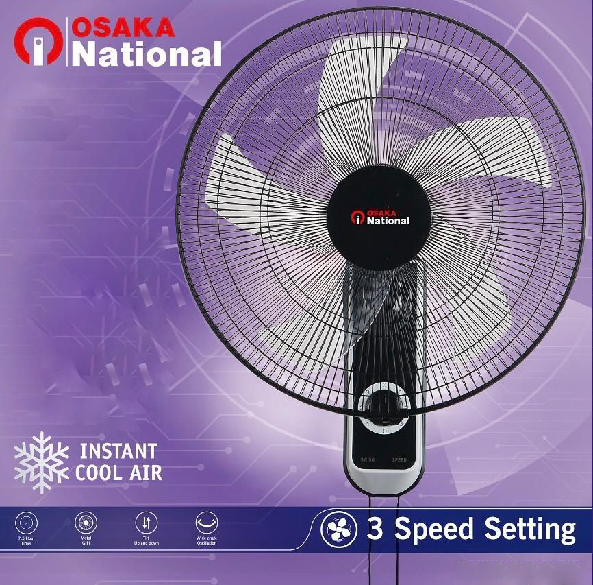 OSAKA National 16″ Wall Fan | FW40-802