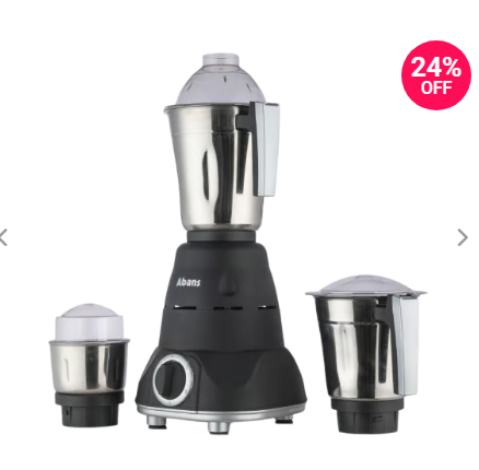 Abans 3 In 1 Mixer Grinder 550W - Quick Grind