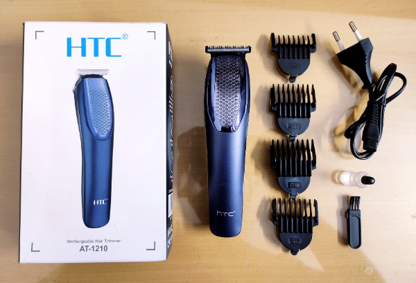 HTC AT-1210A Rechargeable Hair Trimmer, Run Time: 60min