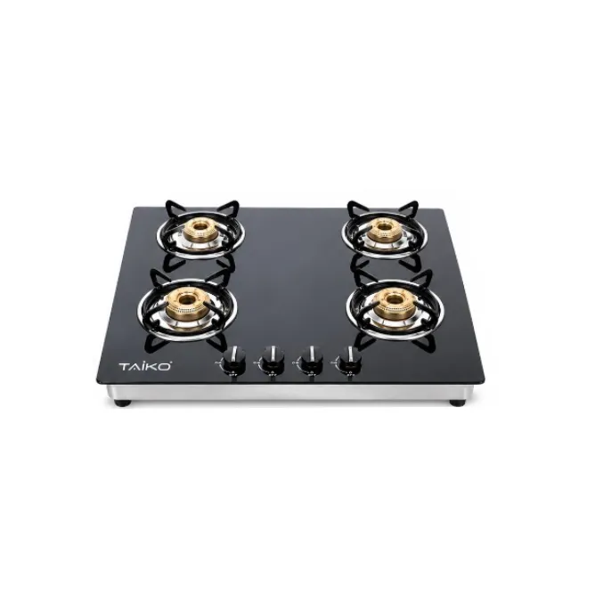 Taiko Glass Top 4 Burner Gas Cooker